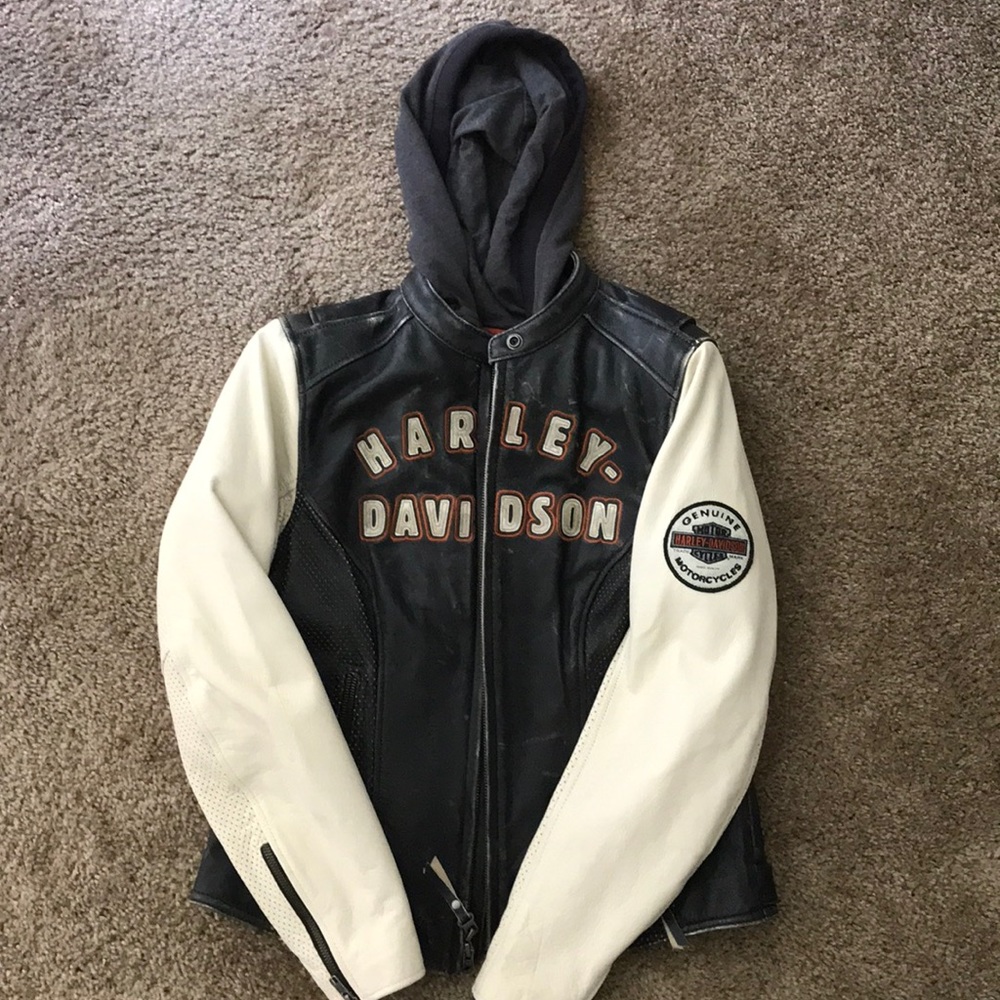 Leather Harley-Davidson Coat removable liner